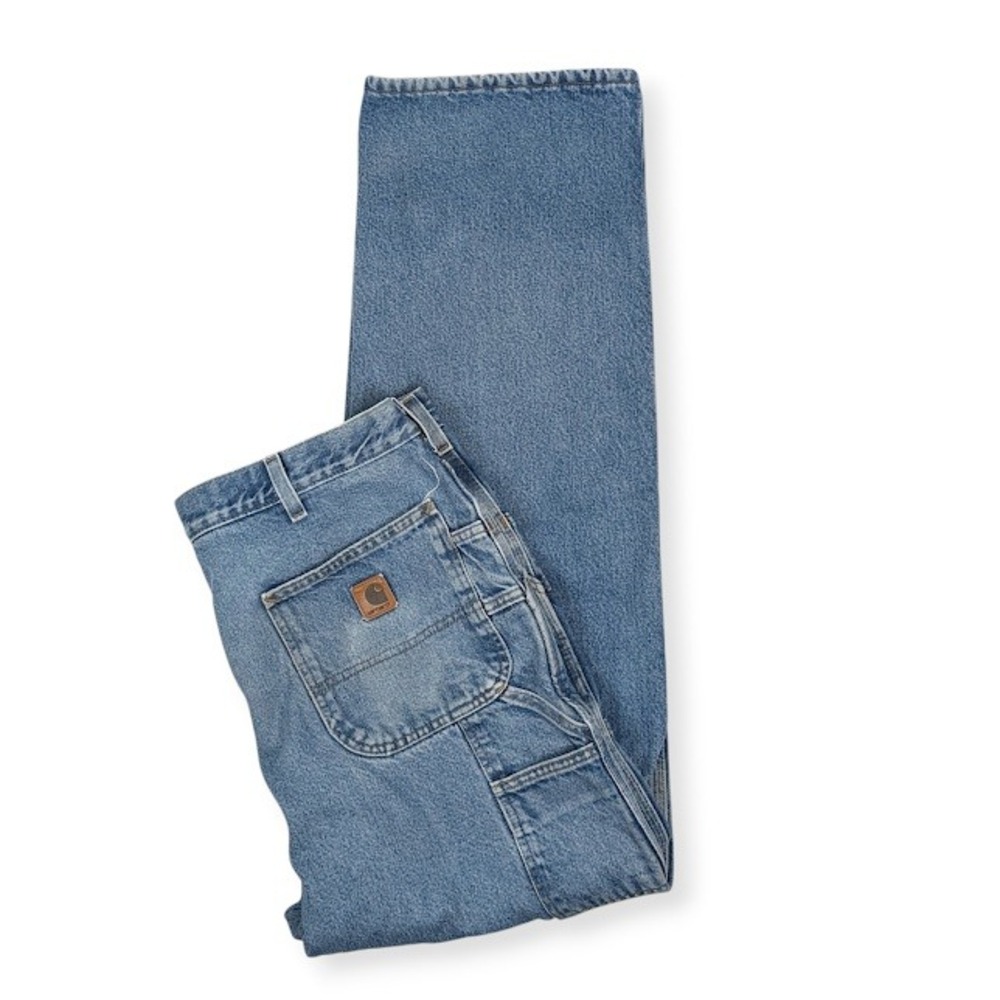 Vintage Y2K Carhartt B200 DST‎ Fleece Lined Carpenter Jeans Mens 38x34 Dungaree
